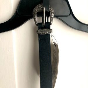 Western double buckle belt